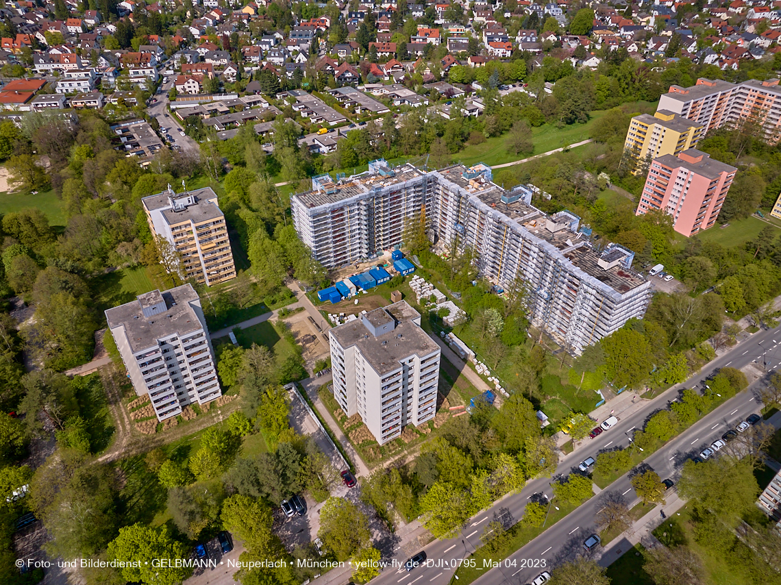 04.05.2023 - Sanierung am Karl-Marx-Ring 11-21 in Neuperlach